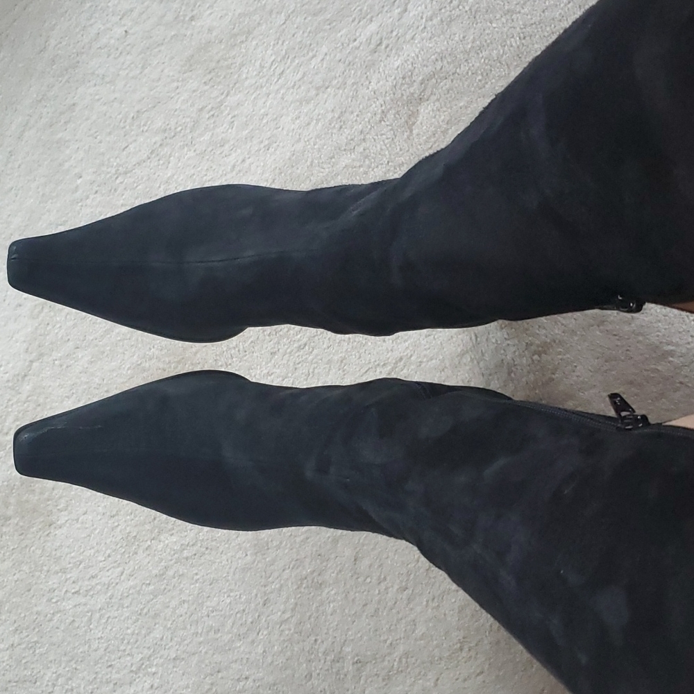 Heyraud Women Black Suede Boots